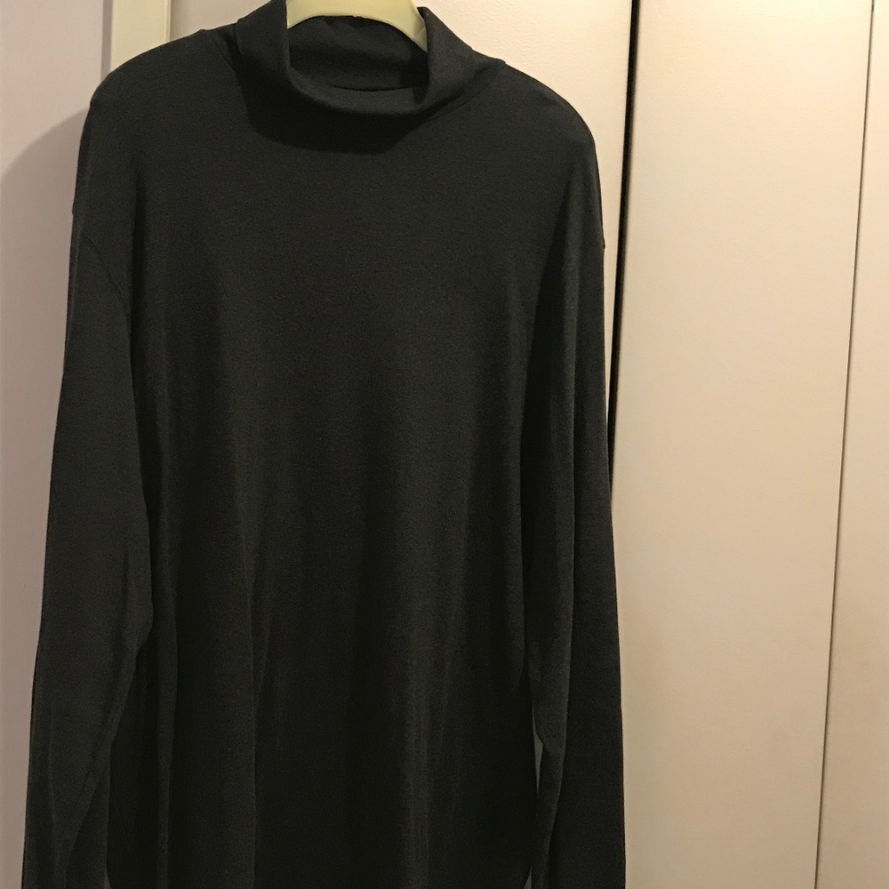 Land End Dark Gray Turtleneck Men's size XXL/T (50-52)